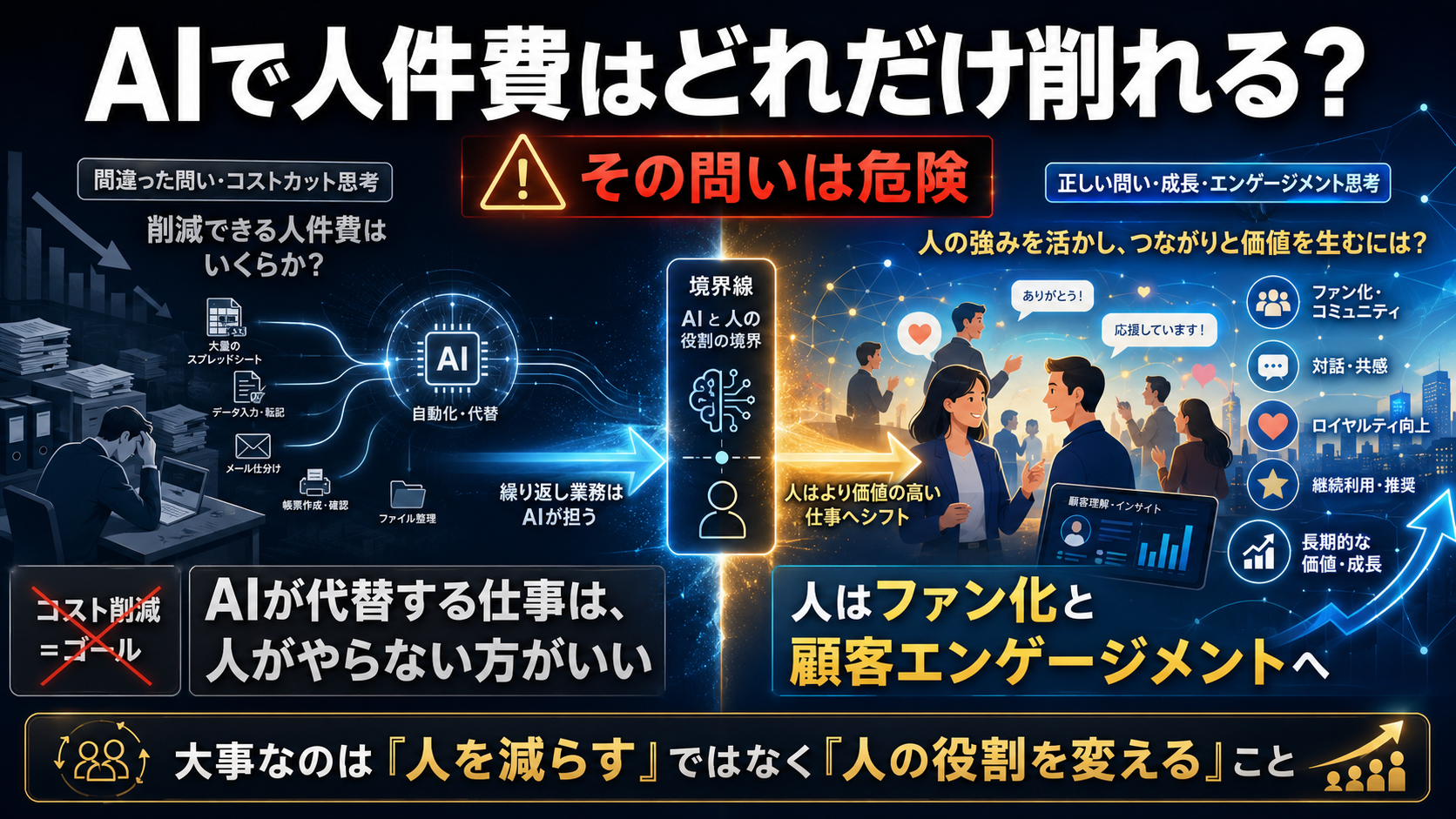 「AIで人件費はどれだけ削れる?」── その問いが、危険な理由